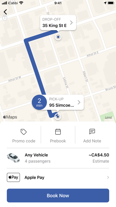 Blueline Taxi - Durham Screenshot