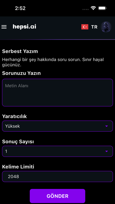 hepsi.ai Screenshot