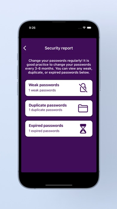 Track My Passwords Screenshot