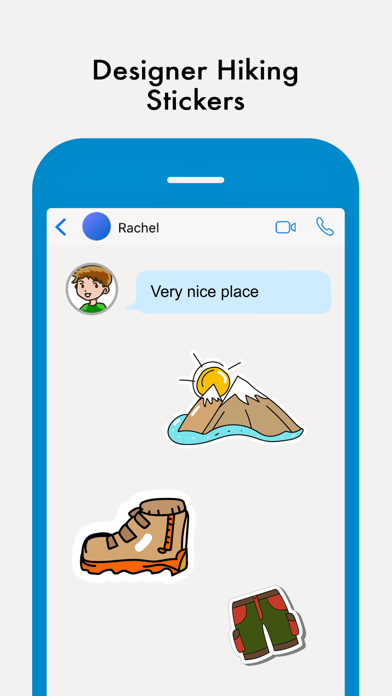 Hiking Camping Stickers Screenshot