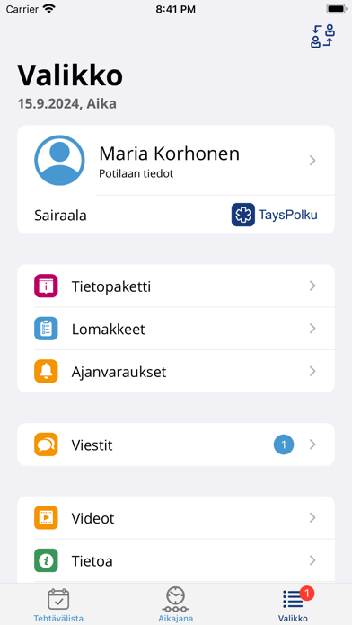 TaysPolku Screenshot