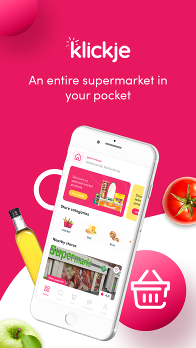 Klickje: Online Supermarket Screenshot