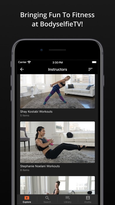 BodyselfieTV Online Workouts Screenshot