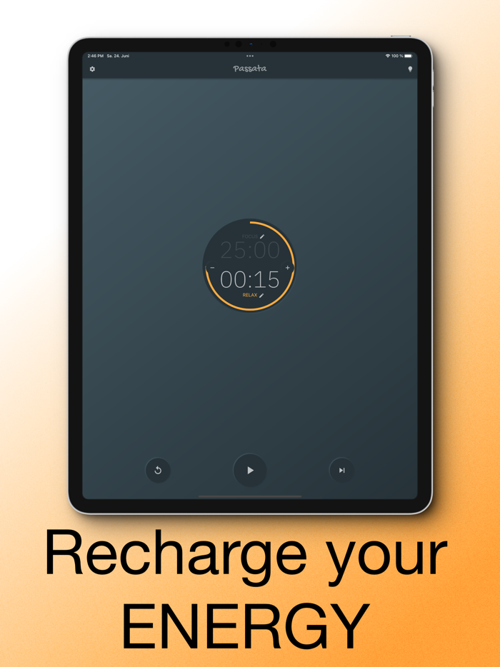 Passata focus and relax timer