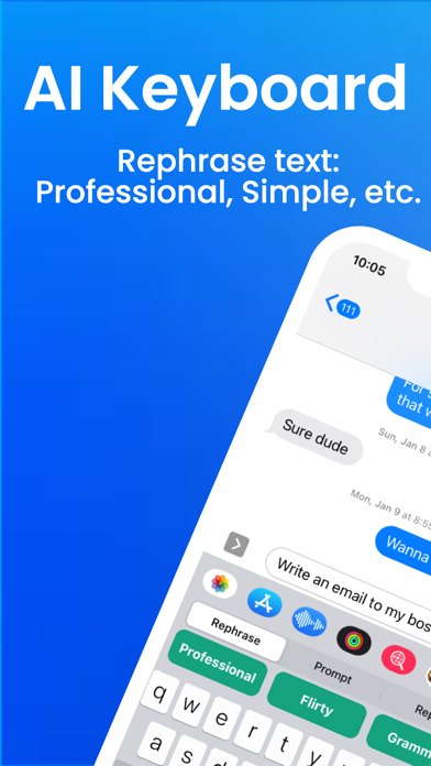 Nathos AI Keyboard, AI Writer Screenshot