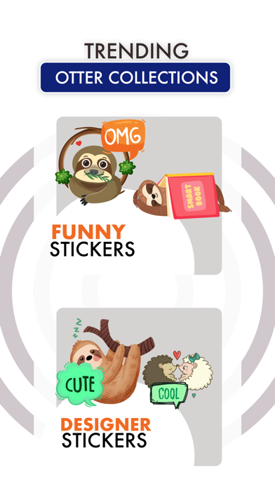 Funny Otters Stickers Screenshot