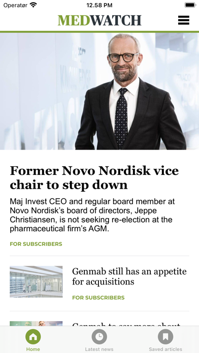 MedWatch News Screenshot