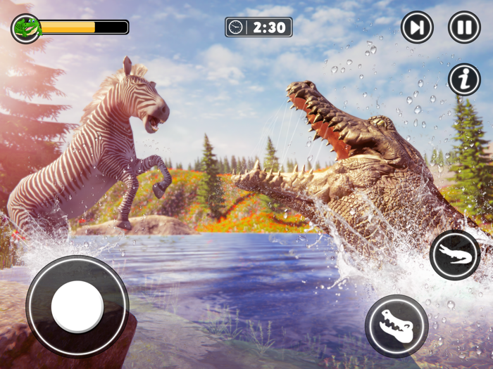 Hungry Crocodile Wild Animal