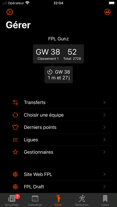 Screenshot #1 pour FPL Fantasy Football Manager