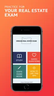 oregon real estate exam iphone screenshot 1