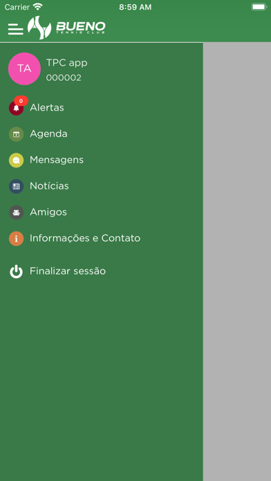 Bueno Tennis Club Screenshot