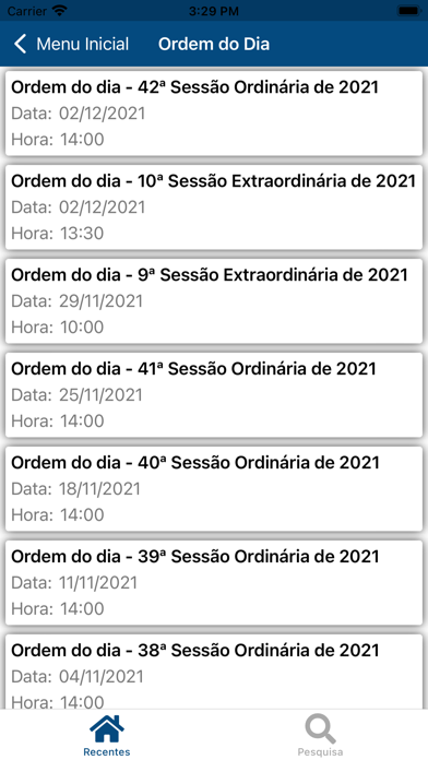 Câmara Municipal de Americana Screenshot