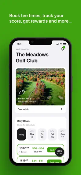 Game screenshot The Meadows Golf Tee Times mod apk