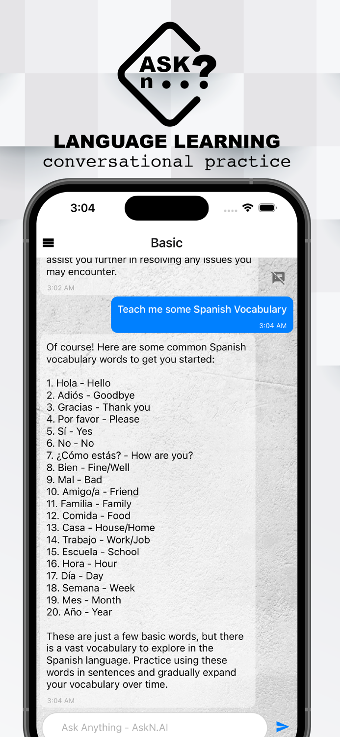 Chatting AI Chatbot w AskN AI
