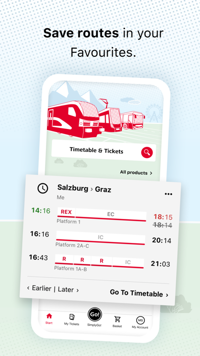 ÖBB Tickets Screenshot