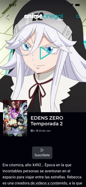 Edens Zero 2nd Season  Anime Onegai, La plataforma de anime para  Latinoamérica