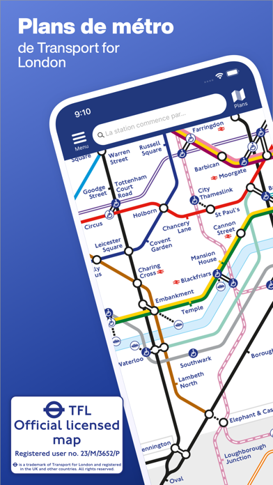 Screenshot #1 pour Tube Map - Métro de Londres