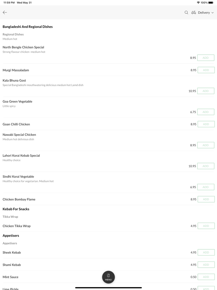 Miriam Indian Cuisine.