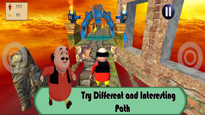 Motu Patlu Sky Run Dancer Game