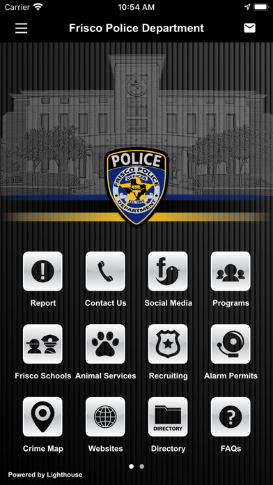 Frisco Police Department Screenshot