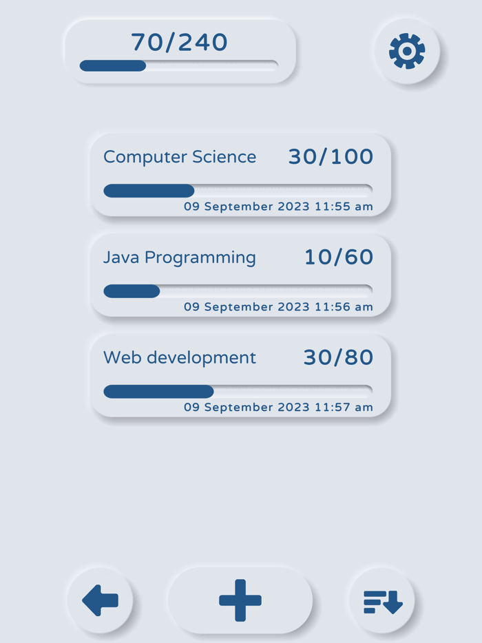 Simple Progress Tracker