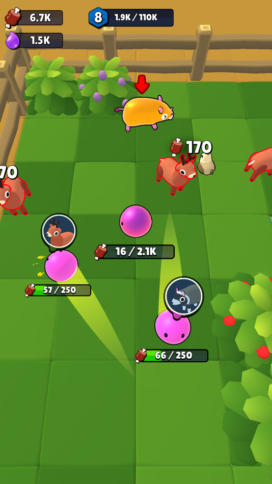 #3. Slimes Everywhere: Idle Arcade (iOS) 由: Sugarscone