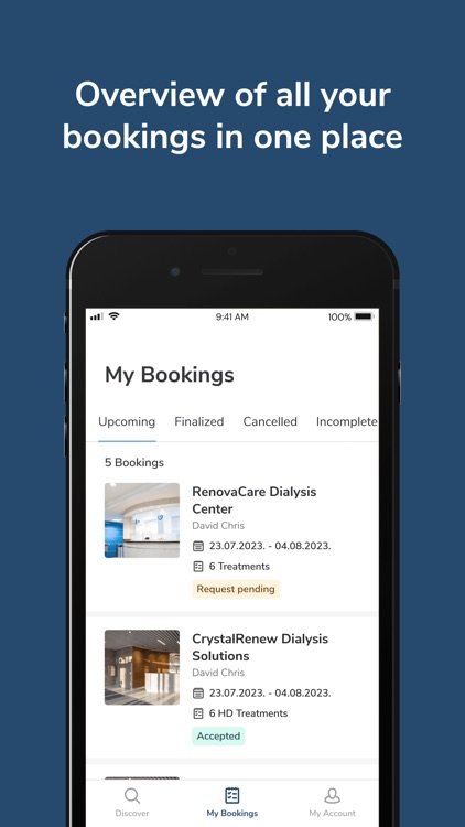 bookdialysis - travel app screenshot-6