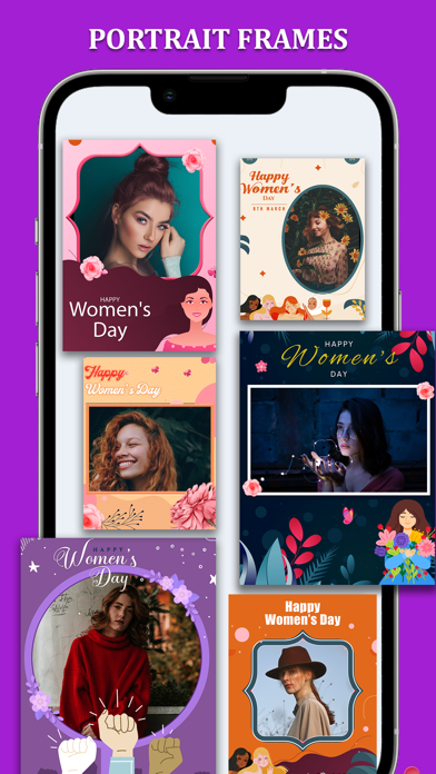 Women's Day Photo Frame Wishes Screenshot