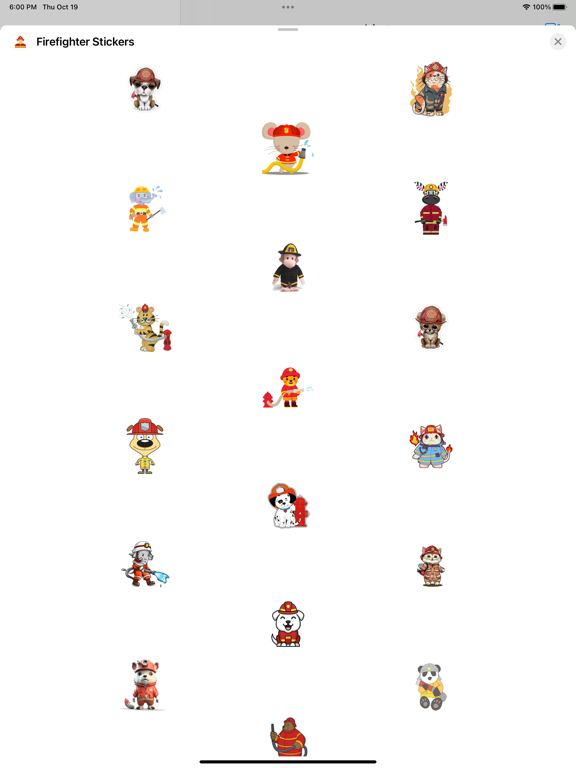 Screenshot #4 pour Firefighter Stickers