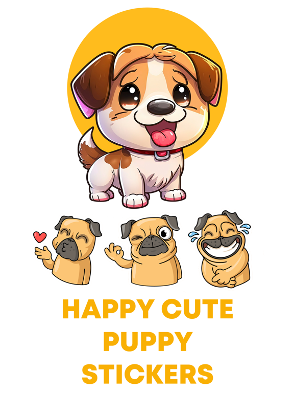 Screenshot #4 pour Happy Cute Puppy Stickers