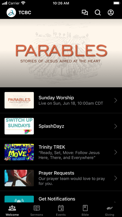 Trinity Chapel Bible Church Screenshot