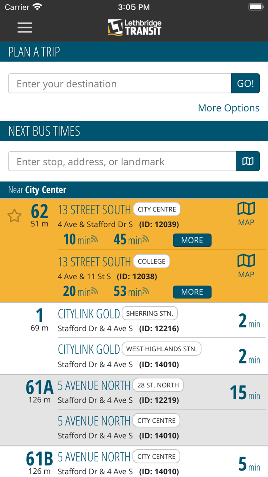#1. Lethbridge Transit (iOS) 由: City of Lethbridge