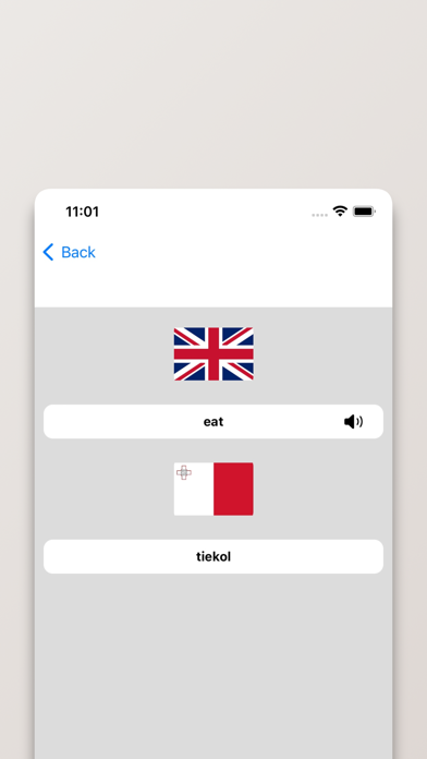 Maltese-English Dictionary Screenshot