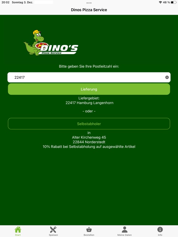 Screenshot #4 pour Dino's Pizza Service