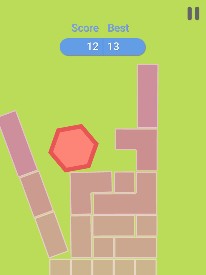 Hexagon Tower Balance Blocks