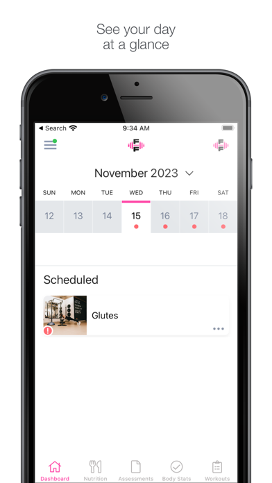 Food and Fitness App Screenshot