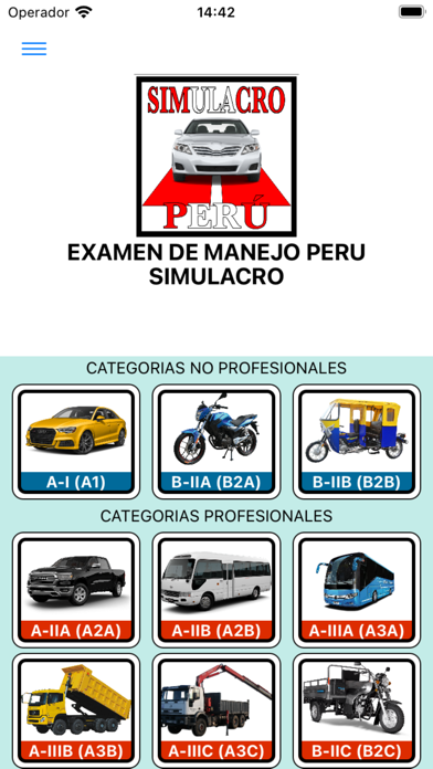 Simulacro Examen Peru 2025 Screenshot