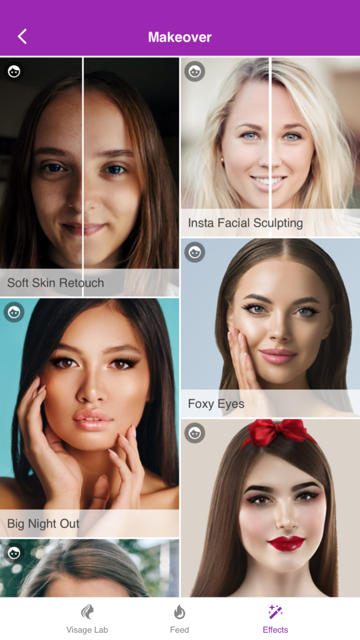 Visage airbrush photo maker