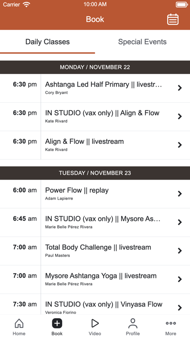 Flow Yoga Center Screenshot