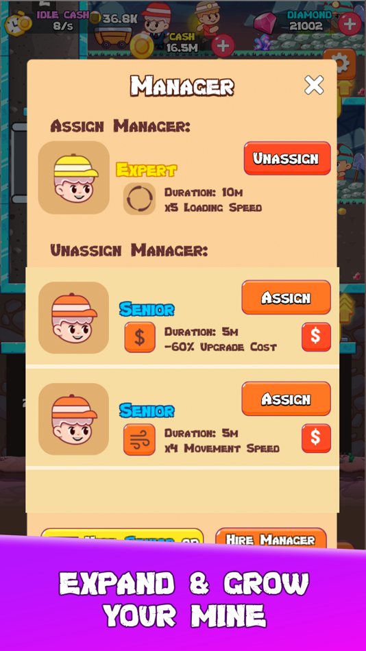 #4. Idle Mountain Miner Game (iOS) Podle: Zapetti Games