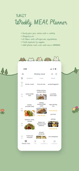 Game screenshot Yurit weekly meal planner mod apk
