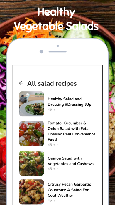Tasty Vegetarian Recipes Screenshot