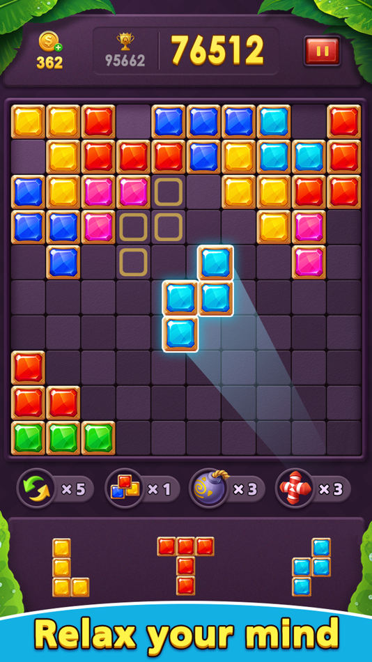 #3. Gem Block Puzzle: Brain Game (iOS) By: Colorful Days