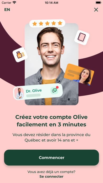 Screenshot #1 pour Olive - Soins de santé 24/7