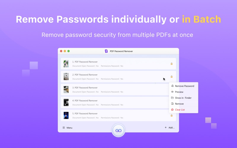 aJoysoft PDF Password Remover Screenshot