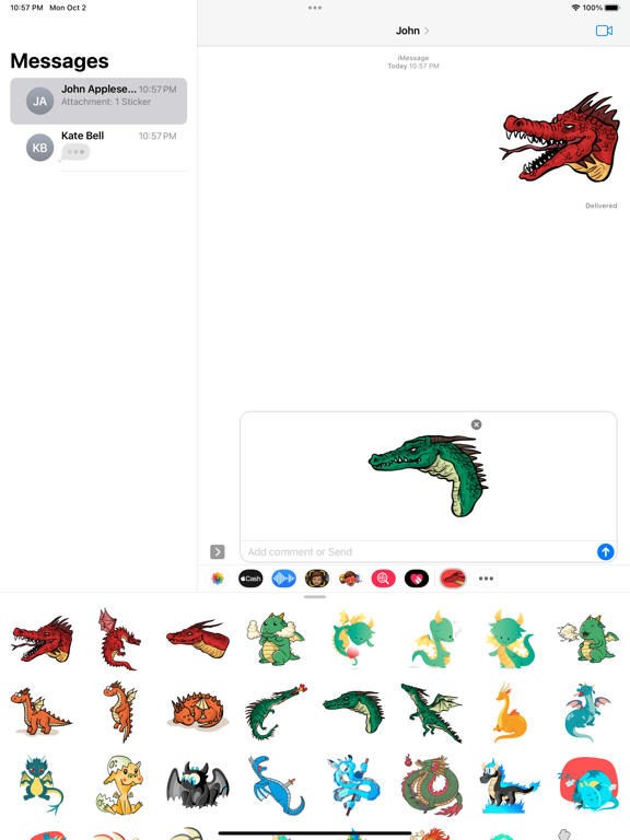 Screenshot #4 pour Monster Dragon Stickers