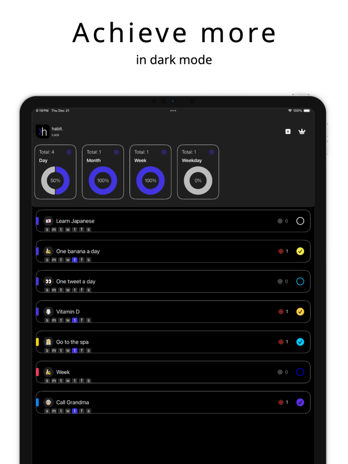 Habit Lock Track Daily Habits