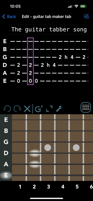 Guitar Tab Maker Screenshot