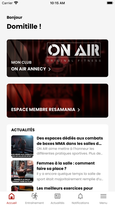 ON AIR FITNESS Screenshot