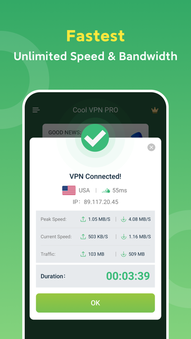 Cool VPN Pro-Secure Proxy VPN Screenshot